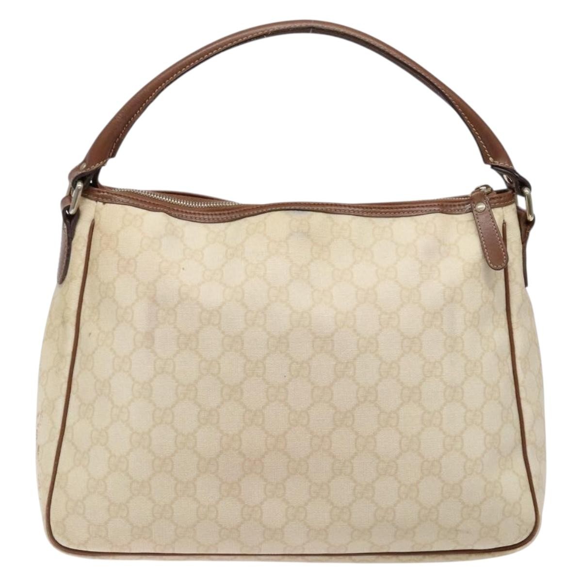 Gucci Gg Supreme Handbag Gg Canvas White Pvc Handbag