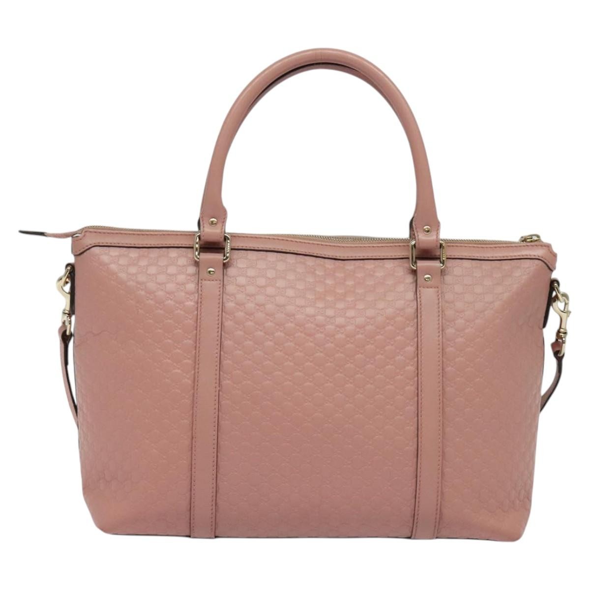 Gucci Margaux Tote (Outlet) Microguccissima Leather Pink Leather Bag