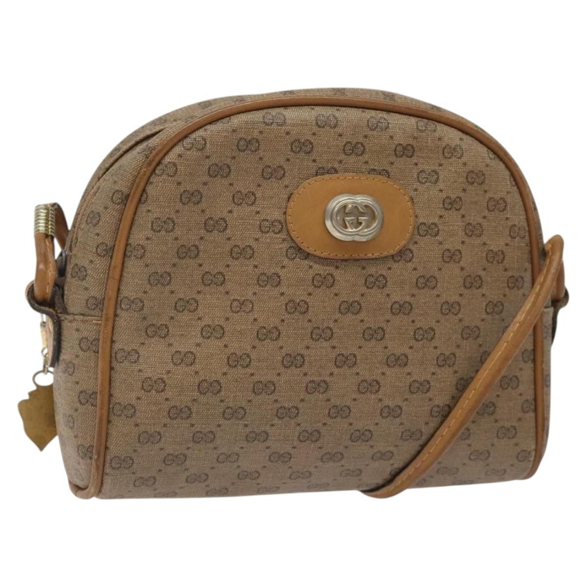 Gucci Micro Gg Supreme Shoulder Bag Gg Canvas Beige Pvc Shoulder Bag Bag