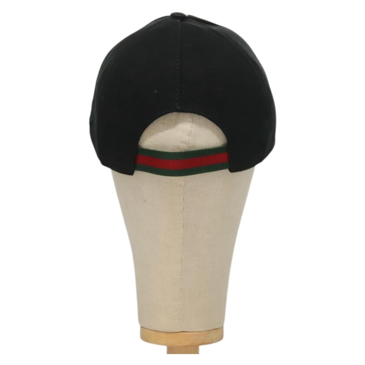 Gucci Interlocking G Web Baseball Cap Canvas Black Canvas Head Accessory Accessory