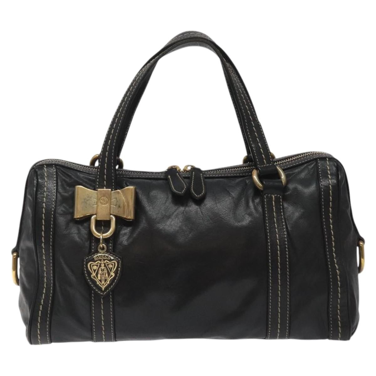 Gucci Duchessa Boston Bag Leather Black Leather Handbag
