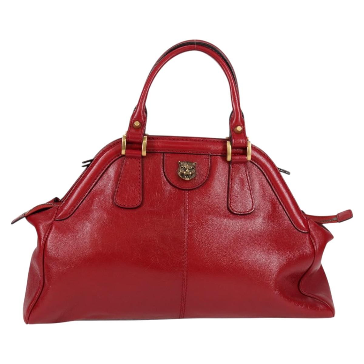 Gucci Rebelle Leather Red Leather Red Leather Bag