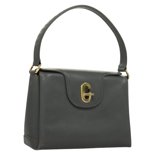 Gucci 1973 Top Handle Bag Leather Gray Leather Handbag