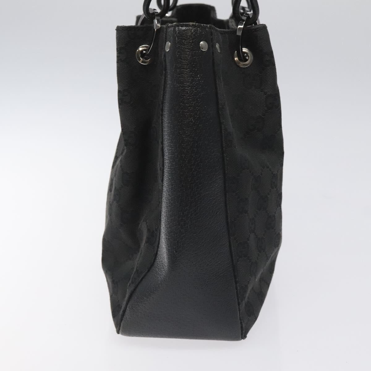 Gucci Vintage Shoulder Bag Monogram Canvas Black Canvas Shoulder Bag Bag