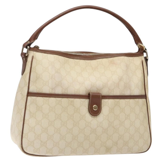 Gucci Gg Supreme Handbag Gg Canvas White Pvc Handbag