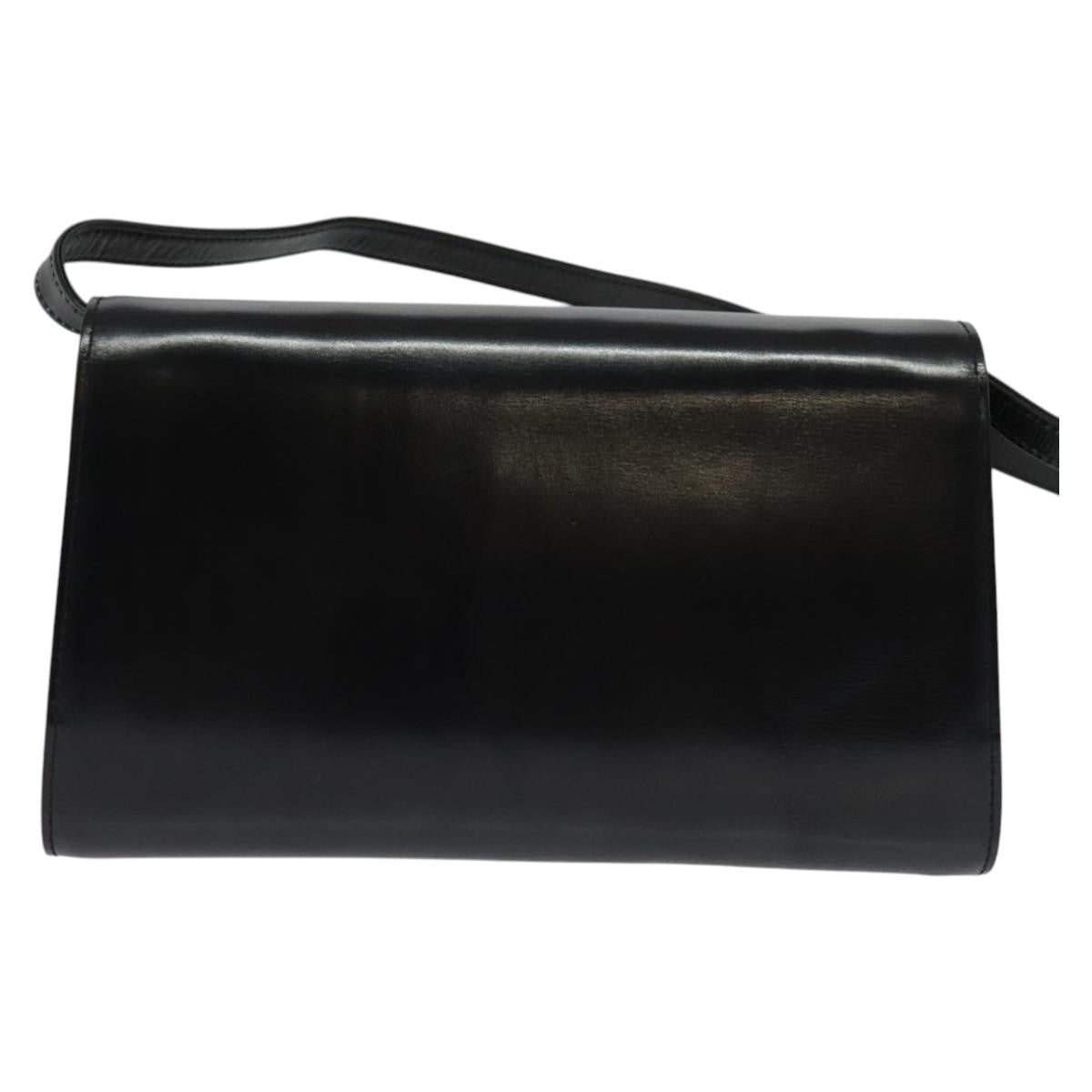 Gucci Vintage Shoulder Bag Leather Black Leather Shoulder Bag Bag