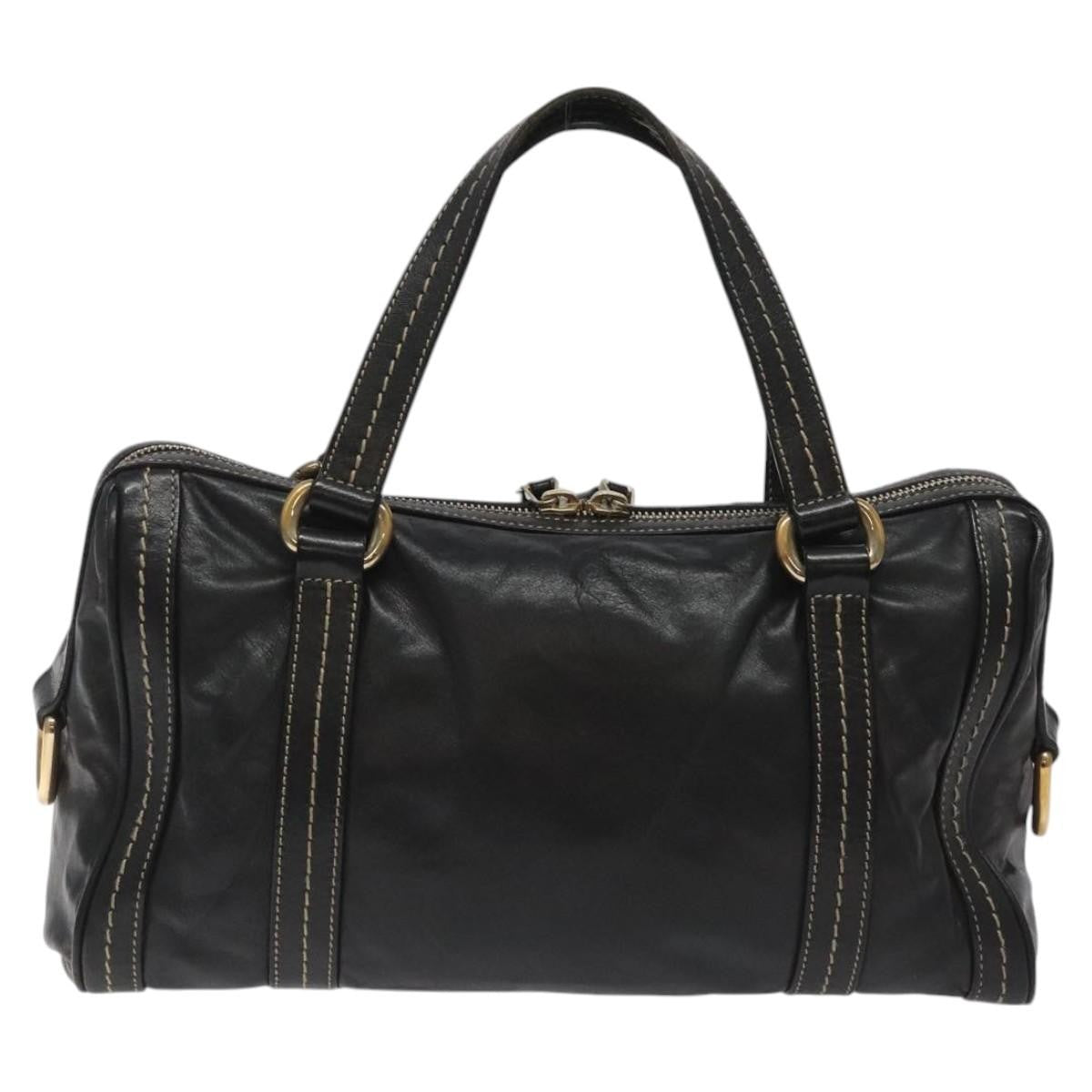 Gucci Duchessa Boston Bag Leather Black Leather Handbag