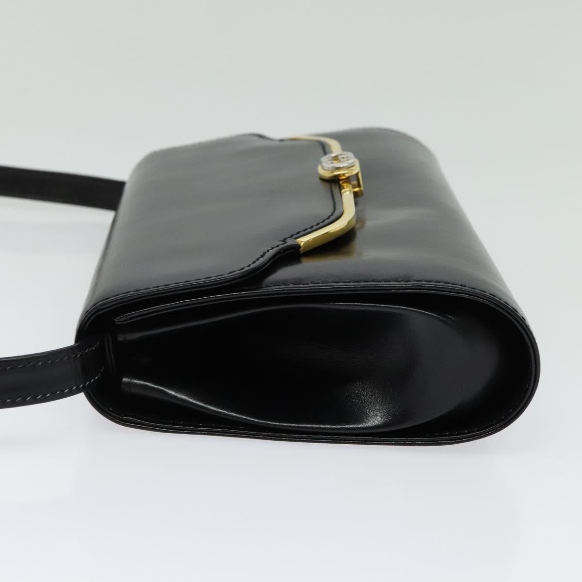 Gucci Vintage Shoulder Bag Leather Black Leather Shoulder Bag Bag