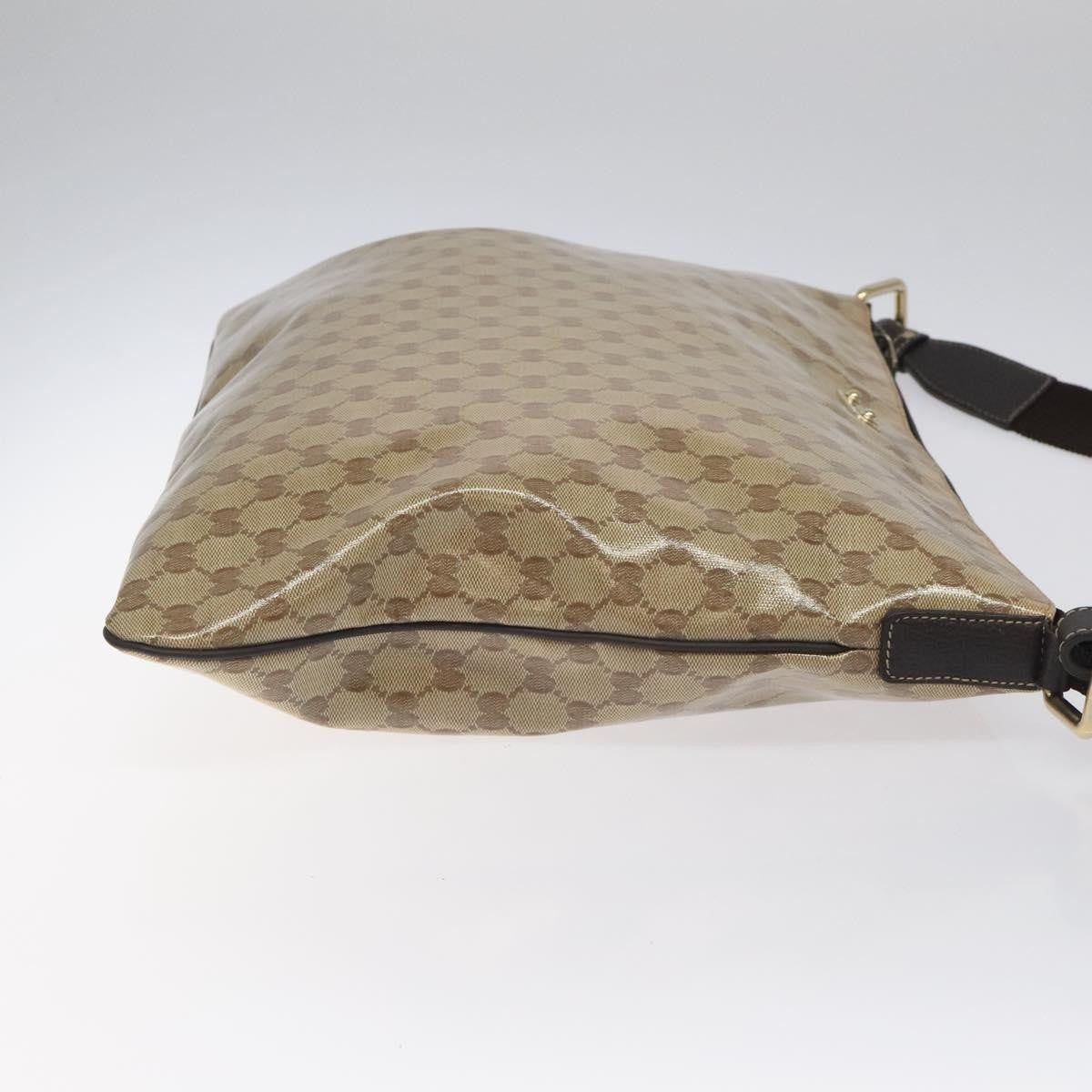 Gucci Flap Messenger Bag (Outlet) Gg Coated Canvas Beige Canvas Shoulder Bag Bag