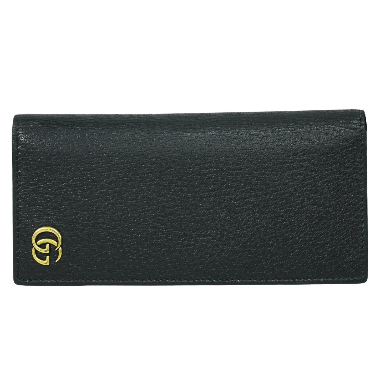 Gucci Gg Marmont Wallet Leather Black Leather Wallets Accessory