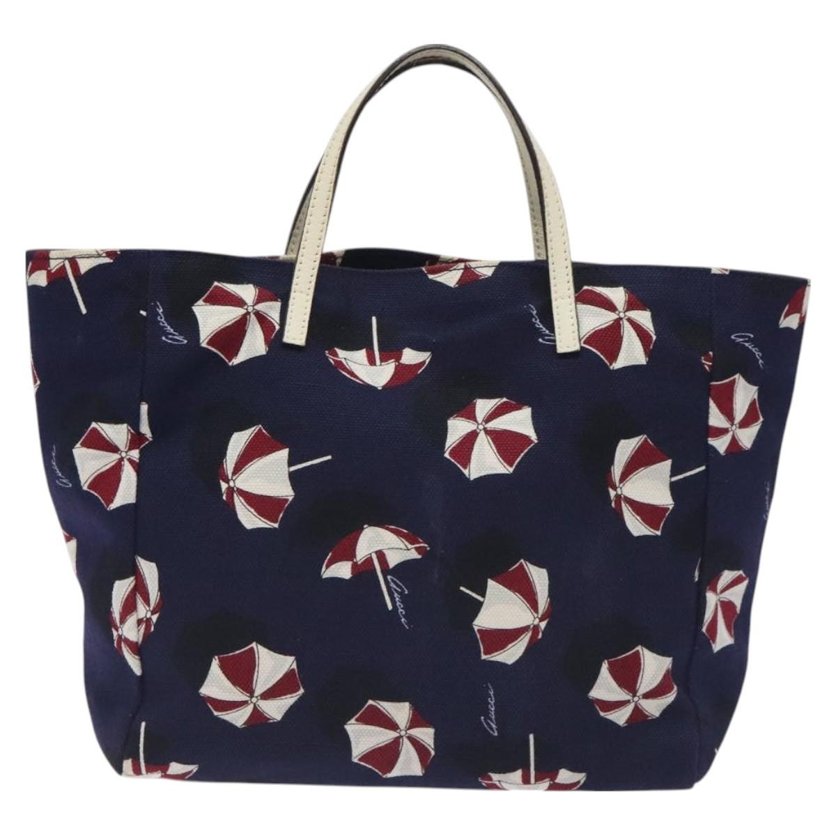 Gucci Open Tote (Outlet) Umbrella Canvas Purple Canvas Tote Bag Bag