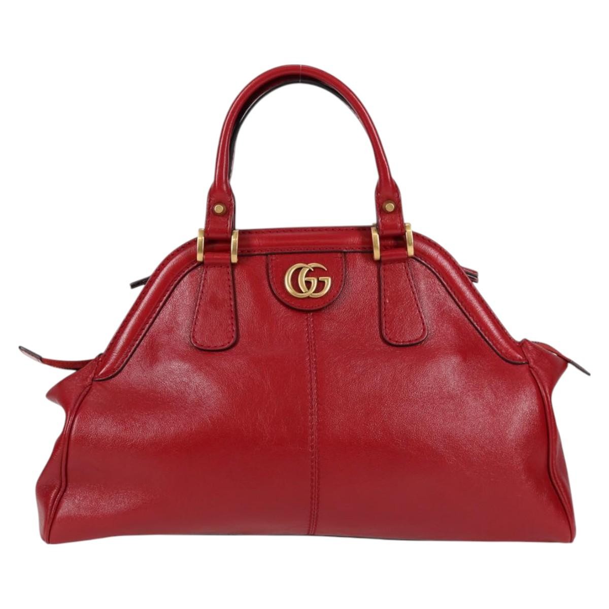 Gucci Rebelle Leather Red Leather Red Leather Bag