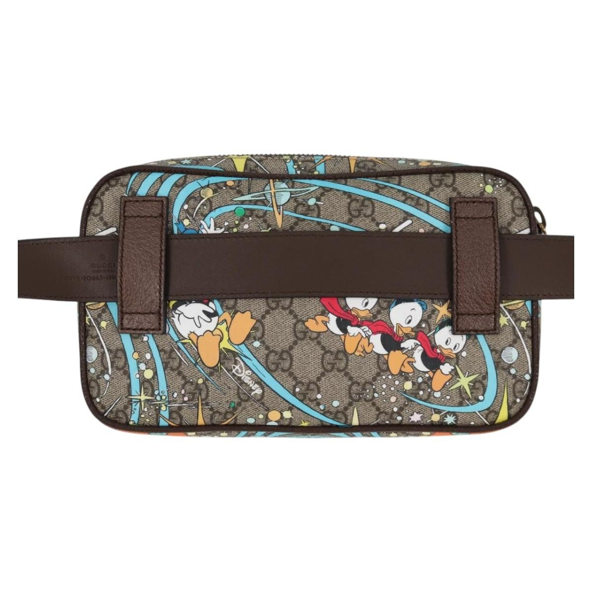 Gucci Disney Donald Duck Belt Bag Printed Gg Coated Canvas Beige Pvc Shoulder Bag Bag