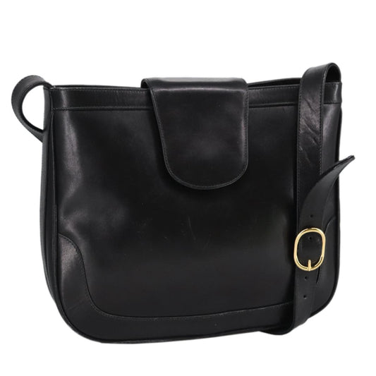 Gucci Vintage Shoulder Bag Leather Black Leather Shoulder Bag Bag