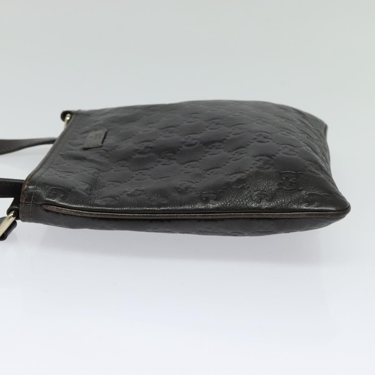 Gucci Zip Top Messenger Bag Guccissima Leather Brown Leather Shoulder Bag Bag